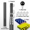 G128 Combo Pack: 25 Ft Telescoping Aluminum Flagpole (Black) & American and Gadsden Flags 3x5 Ft, Both ToughWeave Series Embroidered Polyester | Pole with Flags Included